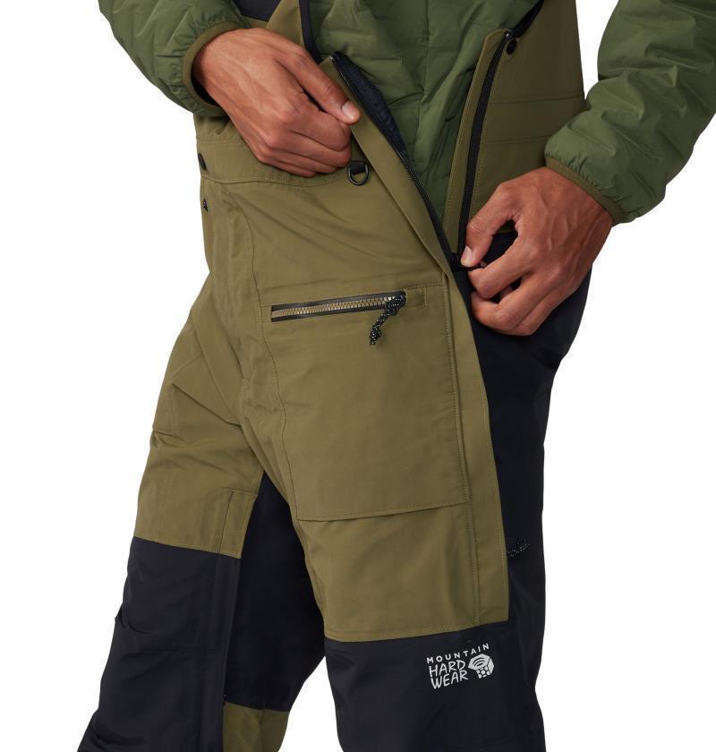 First Tracks Bib, Reg - Mens - Combat Green / Black 3
