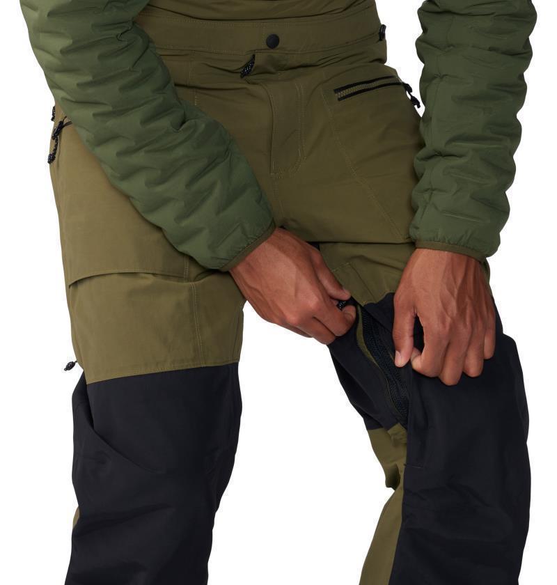 First Tracks Bib, Reg - Mens - Combat Green / Black 4