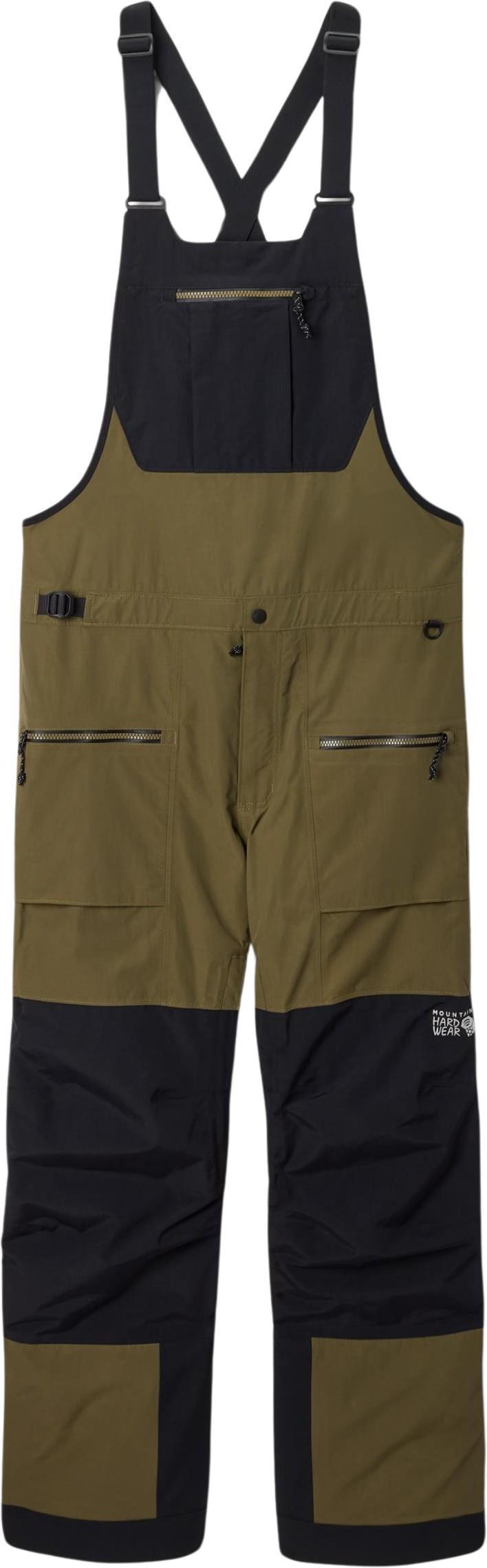 First Tracks Bib, Reg - Mens - Combat Green / Black 1