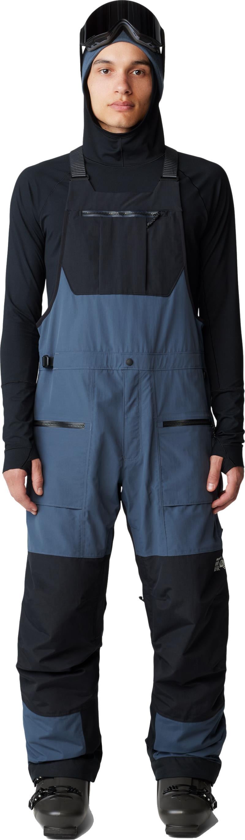 First Tracks Bibs, Long - Mens - moon blue / black 1