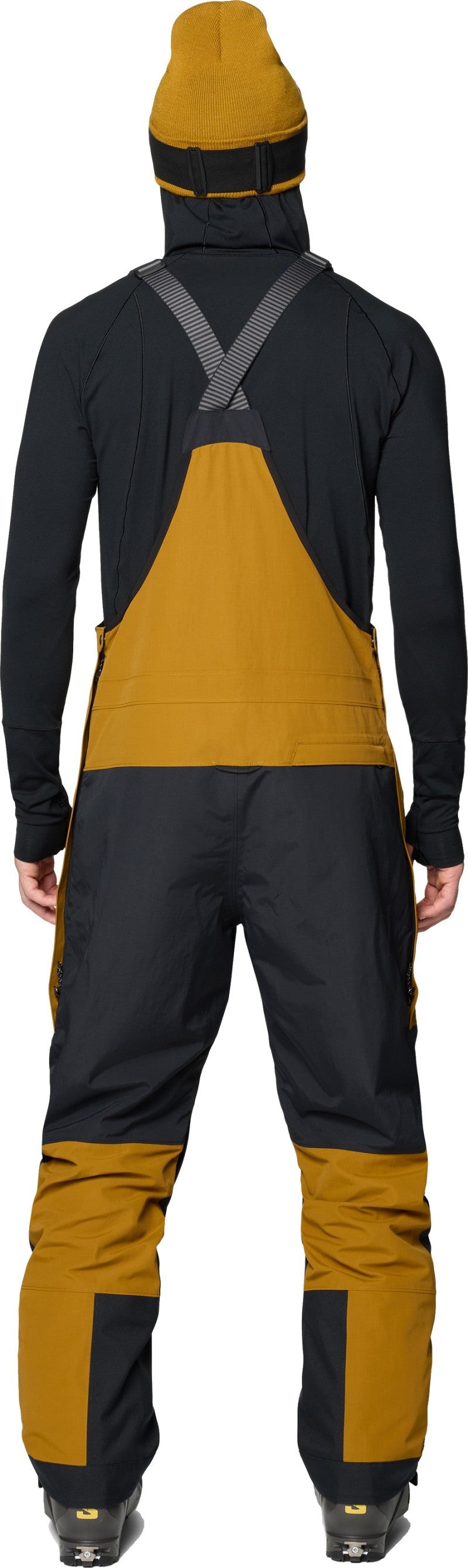 First Tracks Bibs, Long - Mens - olive gold / black 1