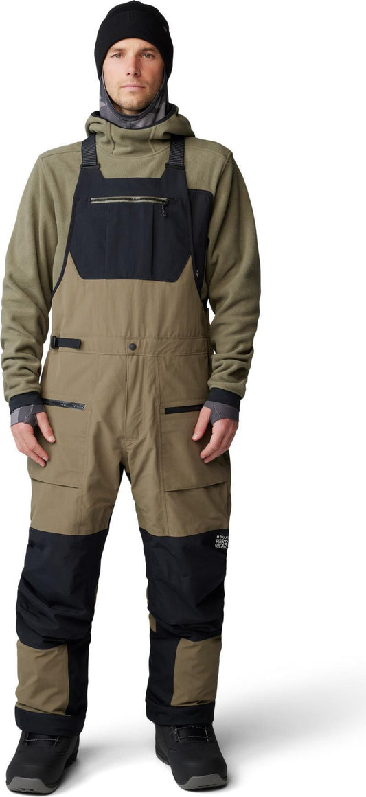 First Tracks Bibs, Short - Mens - Stone Green 1