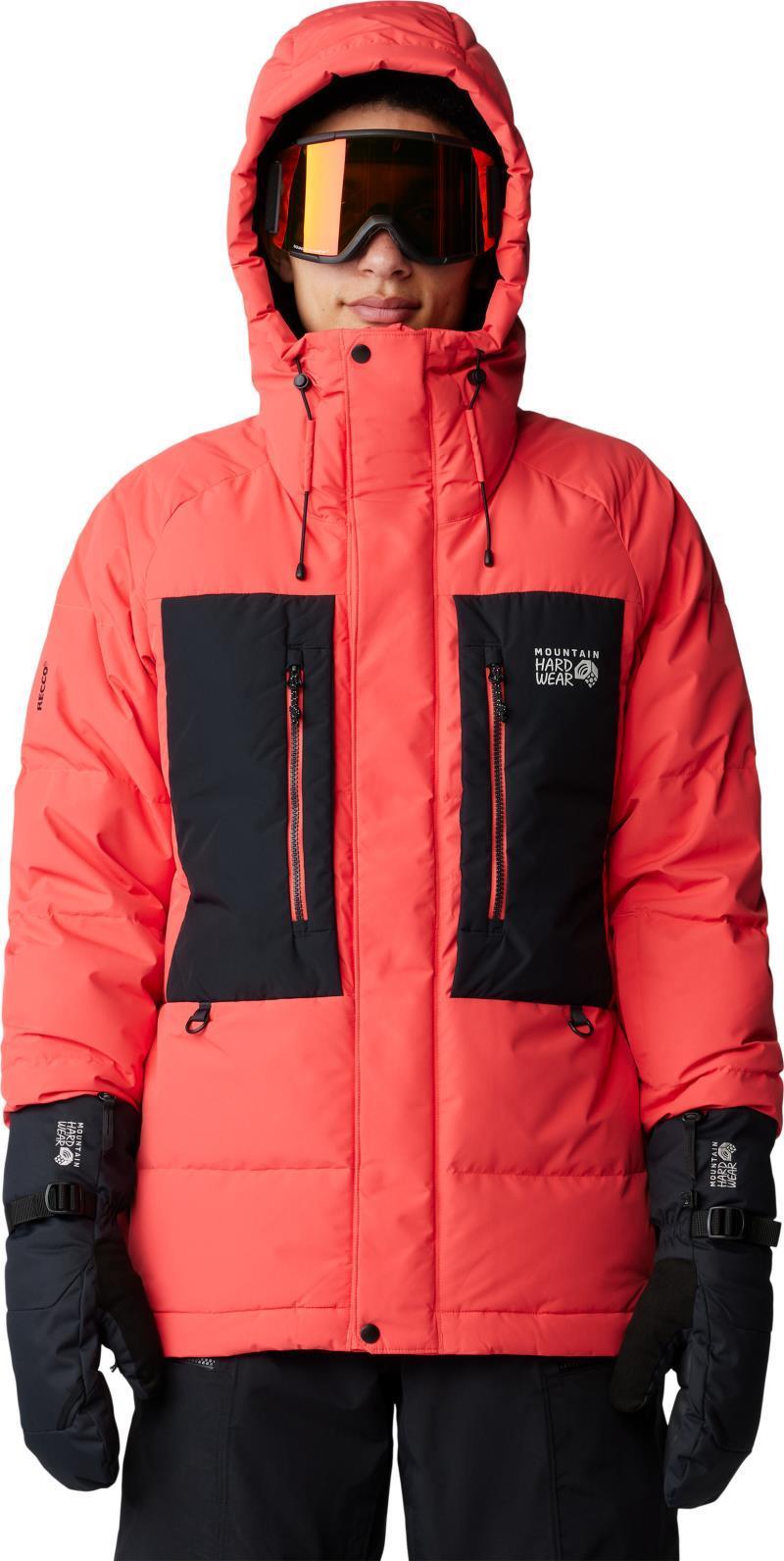 First Tracks Down Jacket - Mens - Solar Pink / Black 4