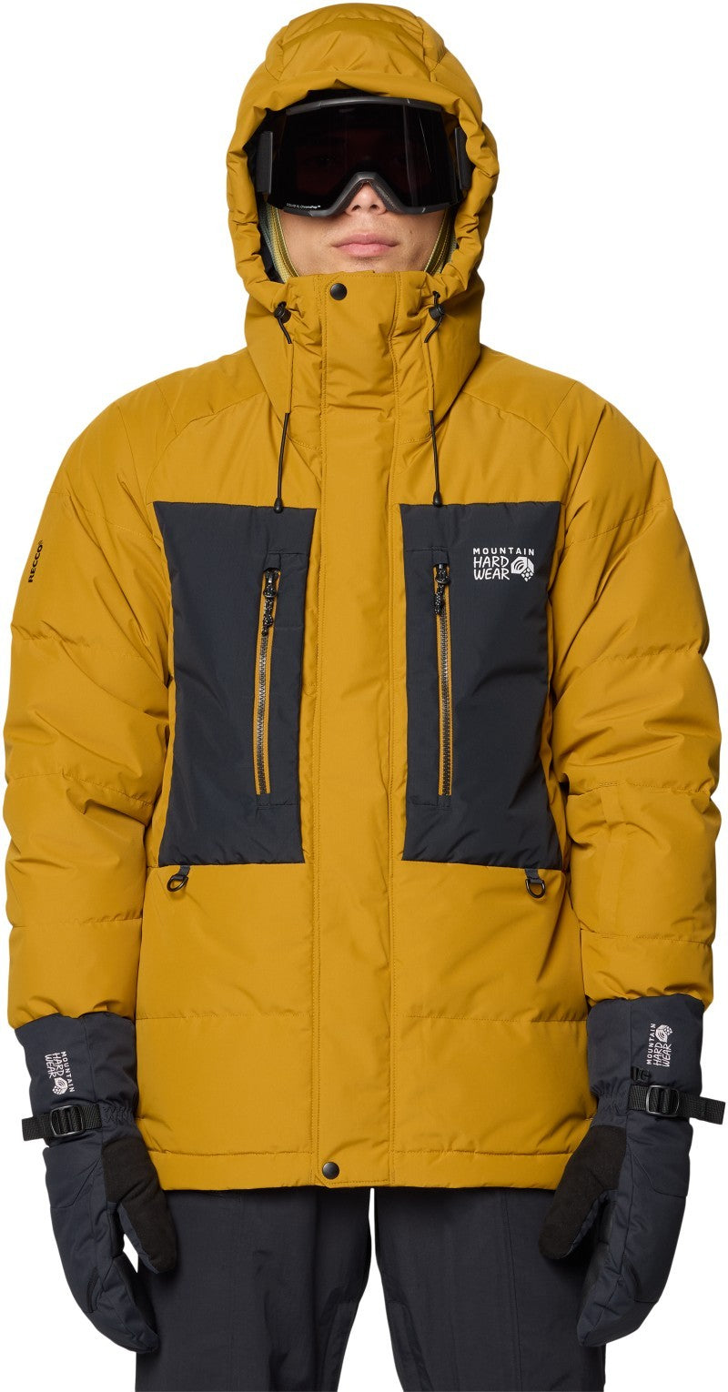 First Tracks Down Jacket - Mens - olive gold / black 1