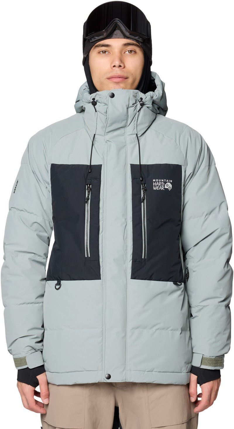 First Tracks Down Jacket - Mens - wet stone / black 1