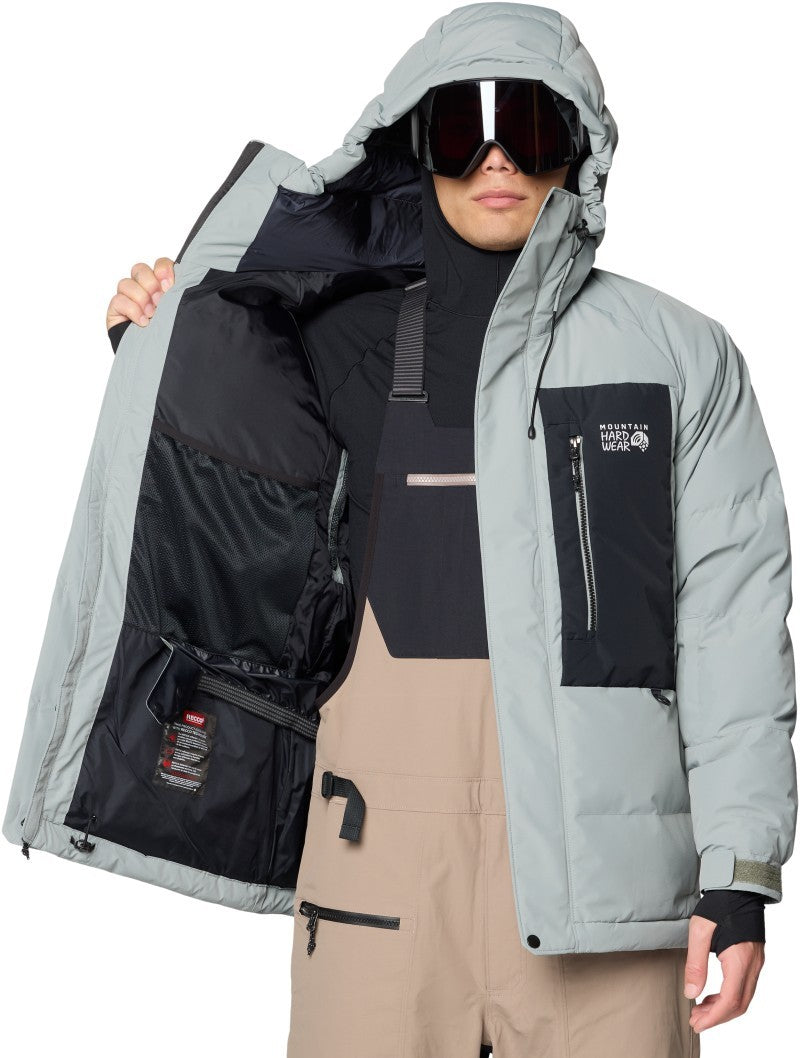 First Tracks Down Jacket - Mens - wet stone / black 1