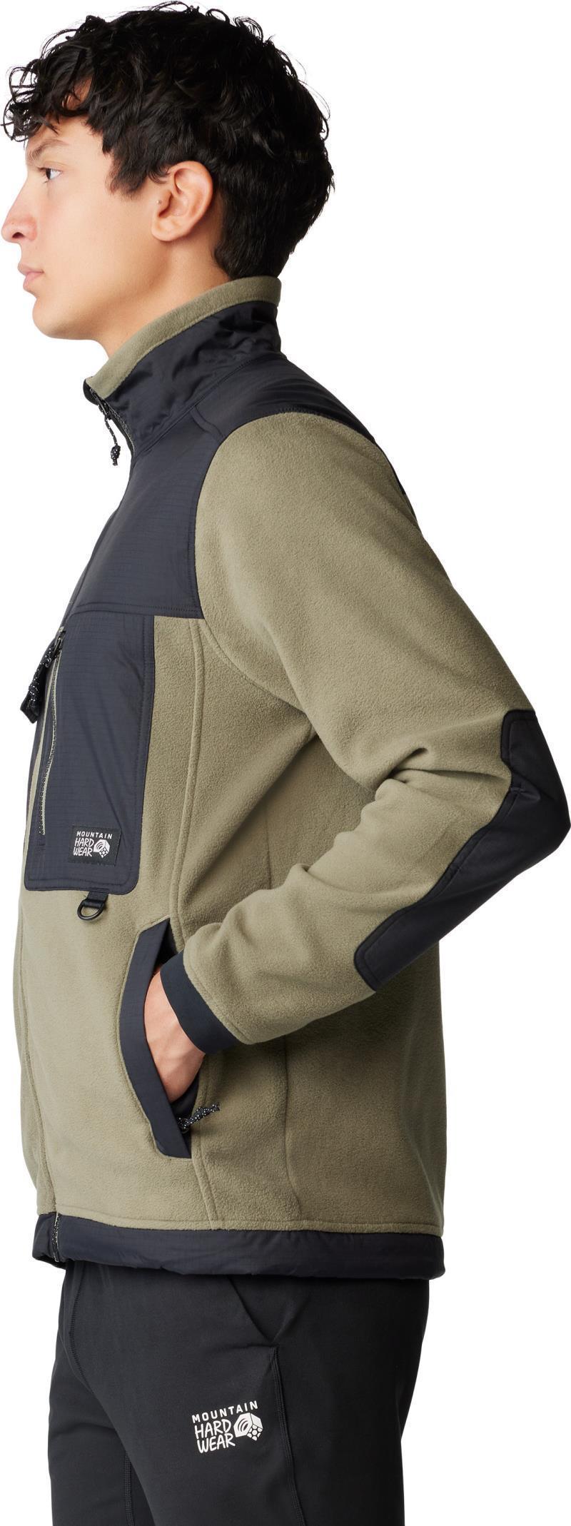 First Tracks Fleece Full Zip Jacket - Mens - Stone Green / Black 5