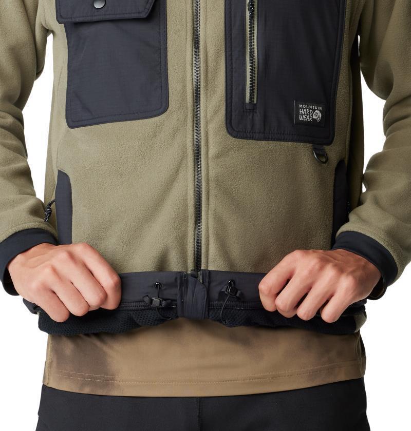 First Tracks Fleece Full Zip Jacket - Mens - Stone Green / Black 7