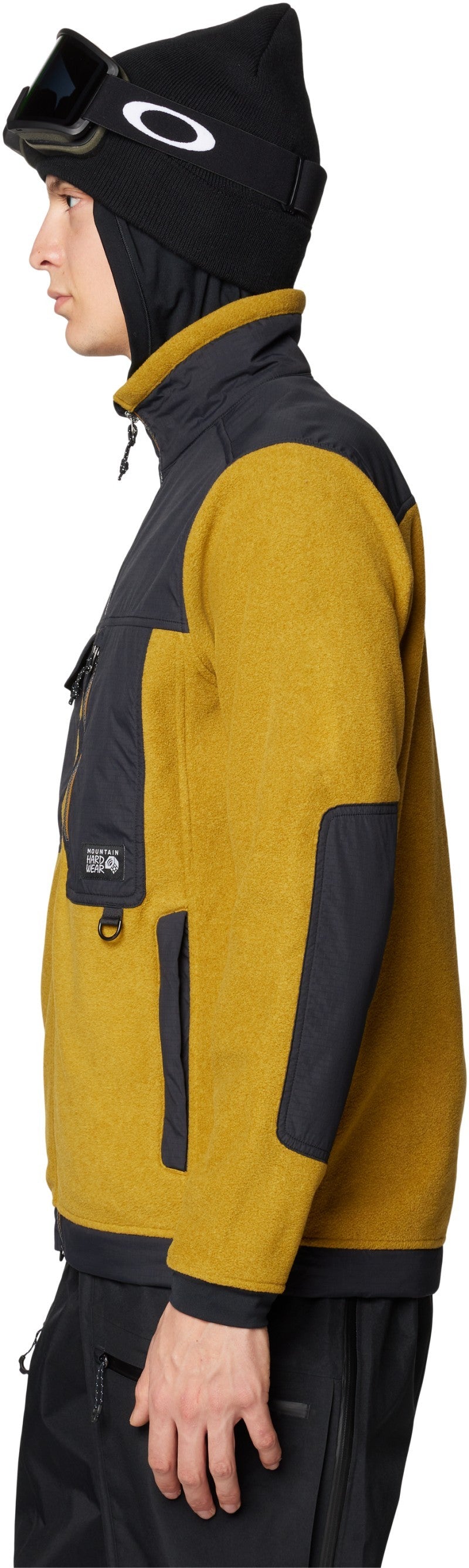 First Tracks Fleece Full Zip Jacket - Mens - olive gold heather / black 1