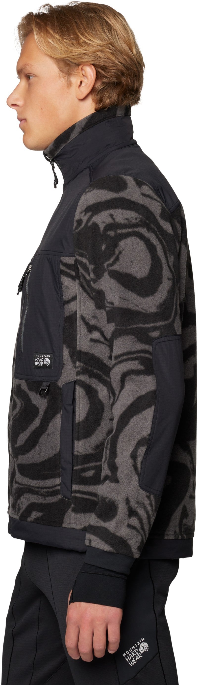 First Tracks Fleece Full Zip Jacket - Mens - volcanic rockstrata / black 1