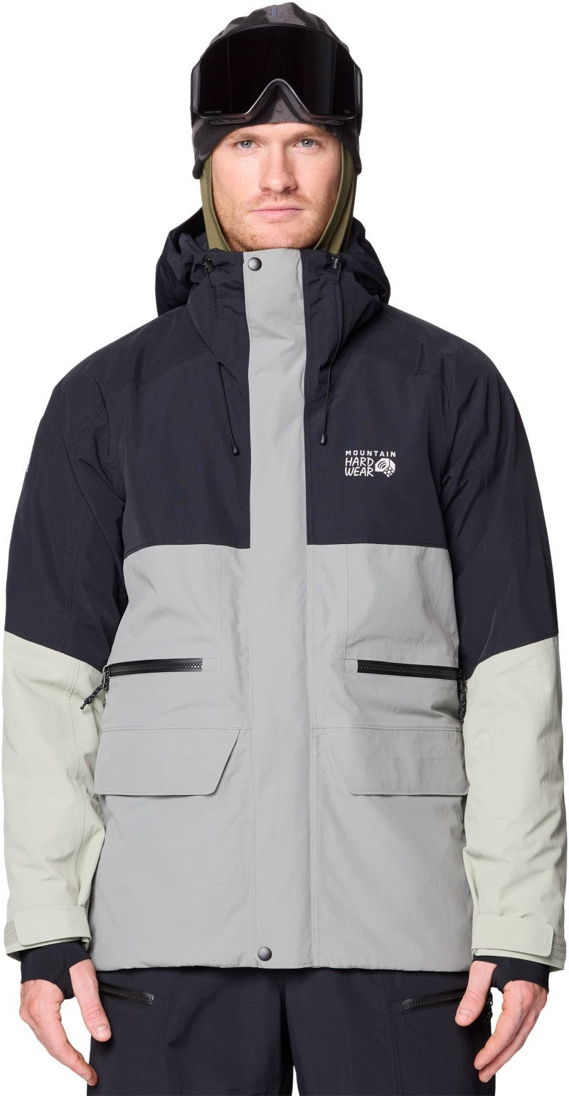 First Tracks Jacket - Mens - wet stone / white sage / black 1
