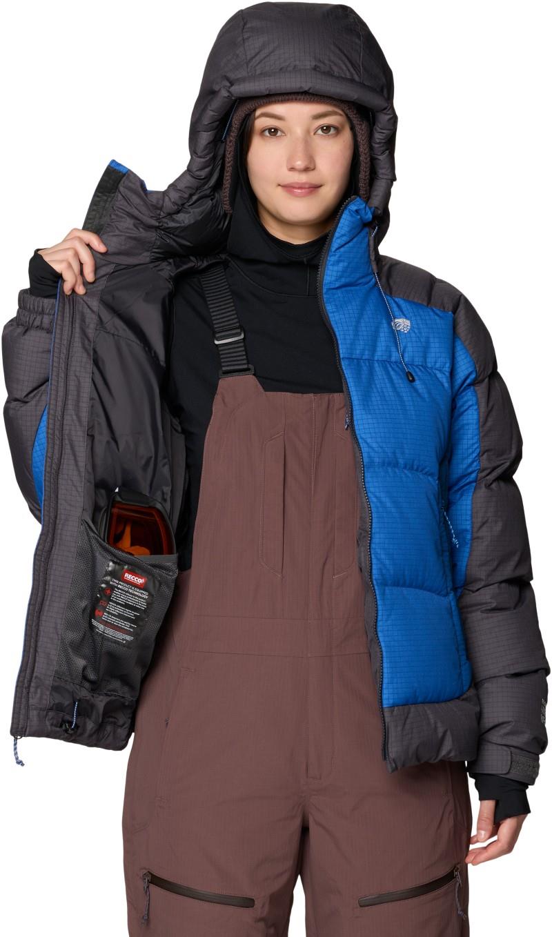Flow Factor Down Jacket - Womens - berry blue / shark 1