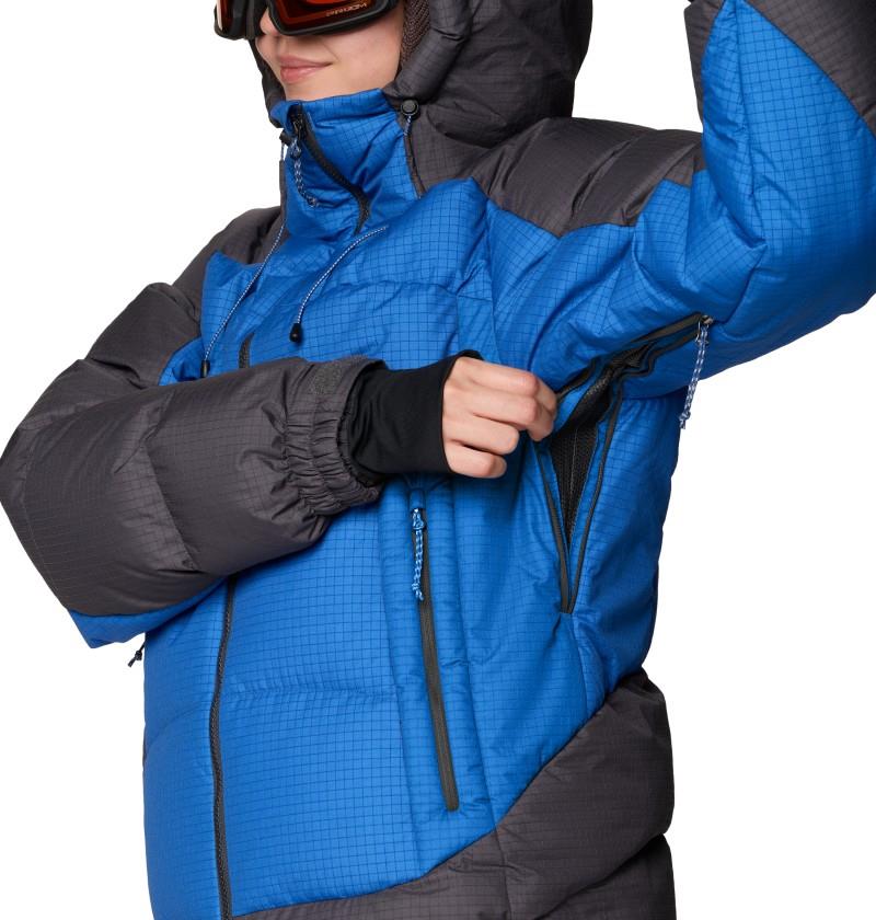 Flow Factor Down Jacket - Womens - berry blue / shark 1