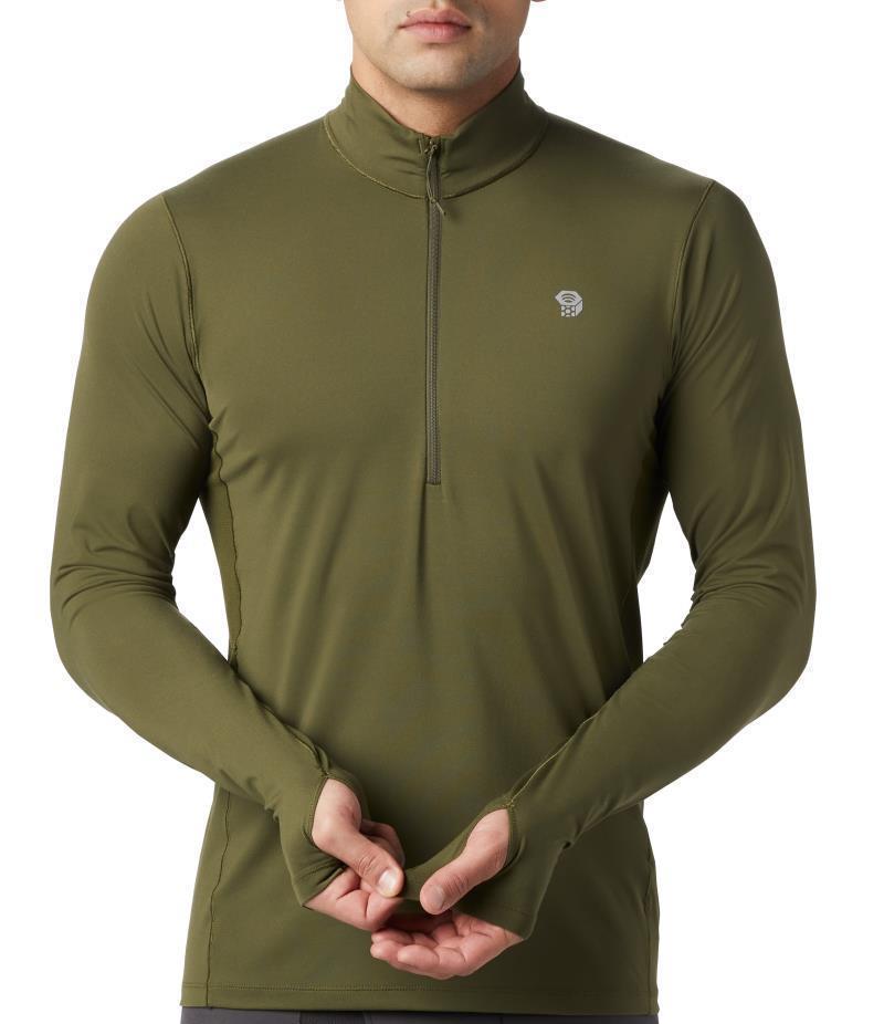 Ghee LS 1/2 Zip - Mens - Dark Army 3