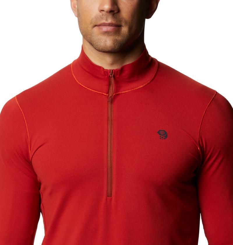 Ghee LS 1/2 Zip - Mens - Desert Red 4
