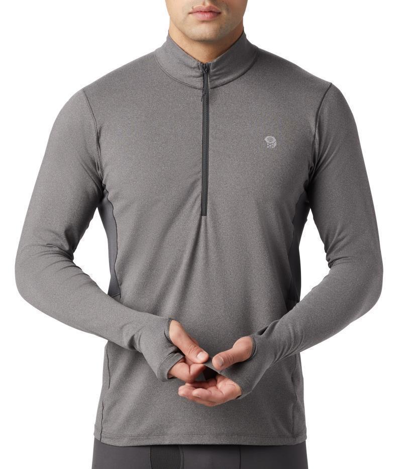 Ghee LS 1/2 Zip - Mens - Heather Shark 3