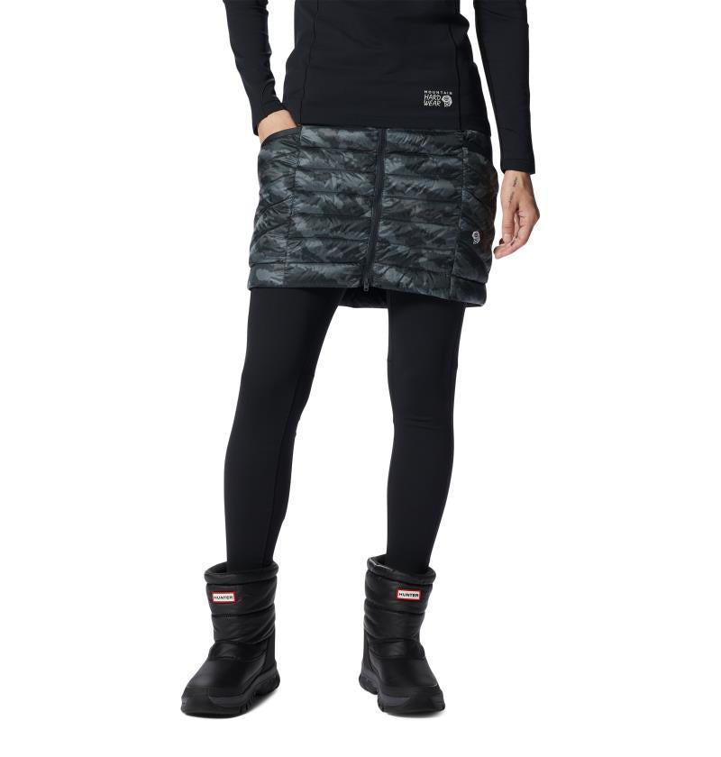 Ghost Whisperer Skirt - Black Paintstrokes Print 1