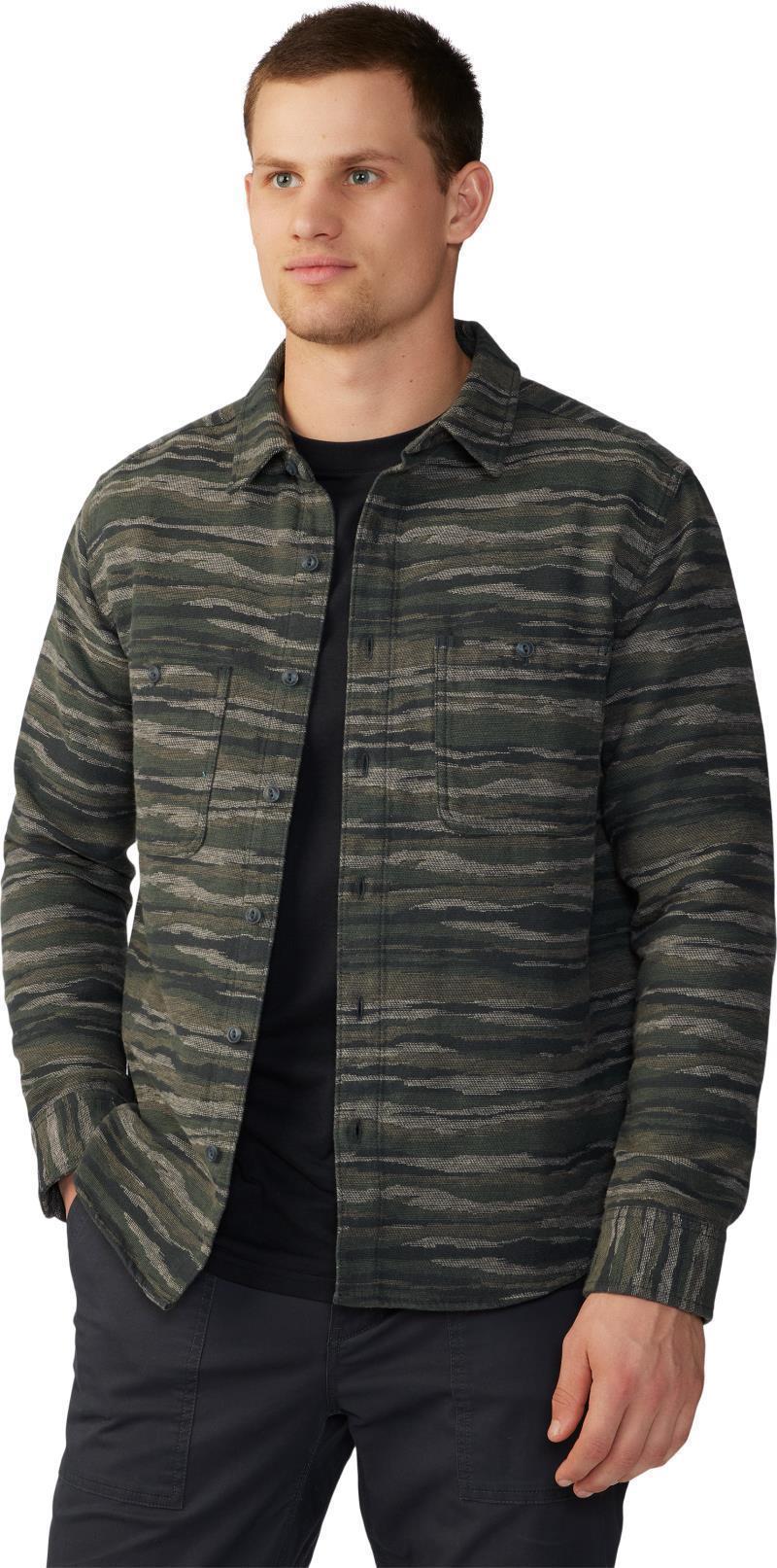 Granite Peak LS Flannel Shirt - Mens - Black Spruce Landscape Print 5