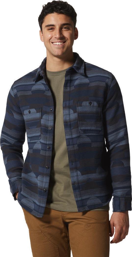 Granite Peak LS Flannel Shirt - Mens - Hardwear Navy 2