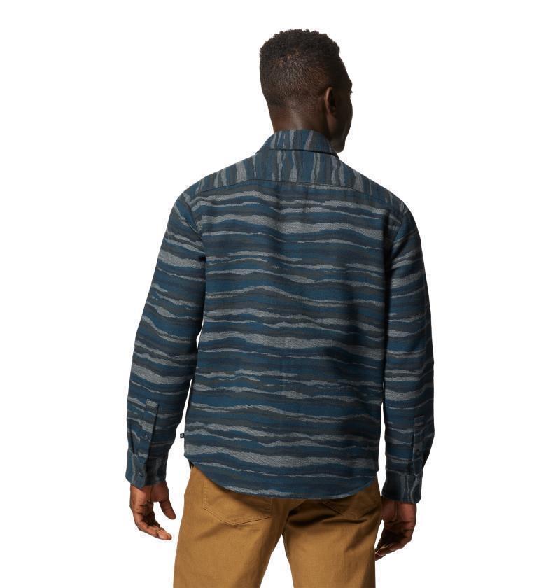 Granite Peak LS Flannel Shirt - Mens - hardwear navy landscape 1