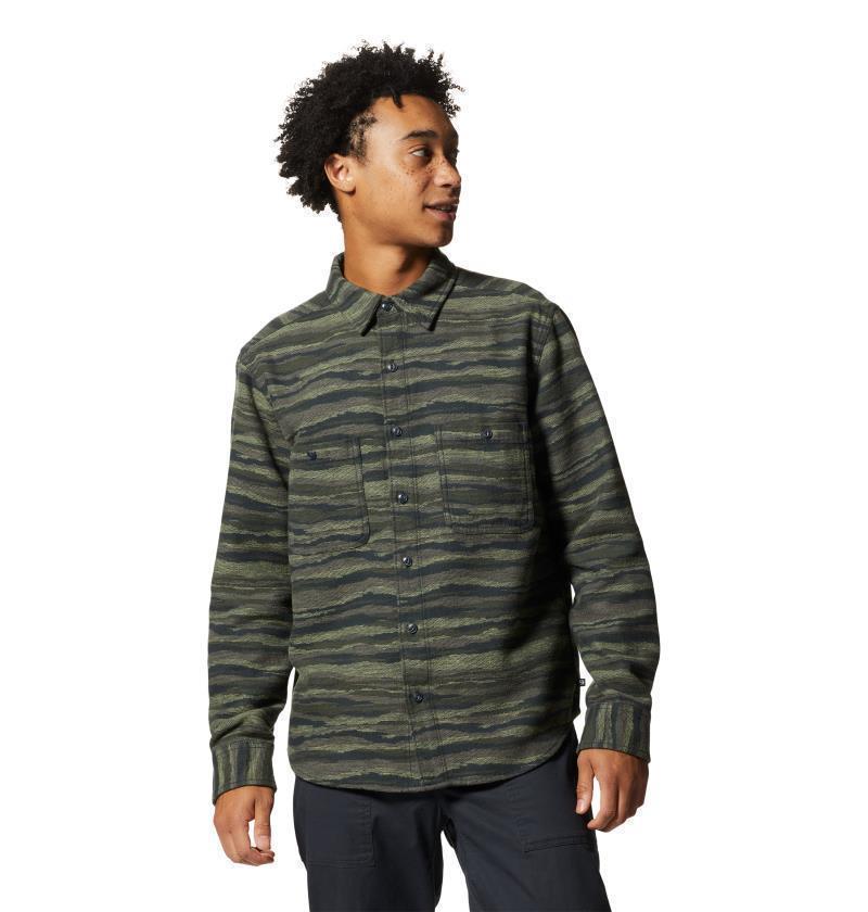 Granite Peak LS Flannel Shirt - Mens - stone green landscape 1