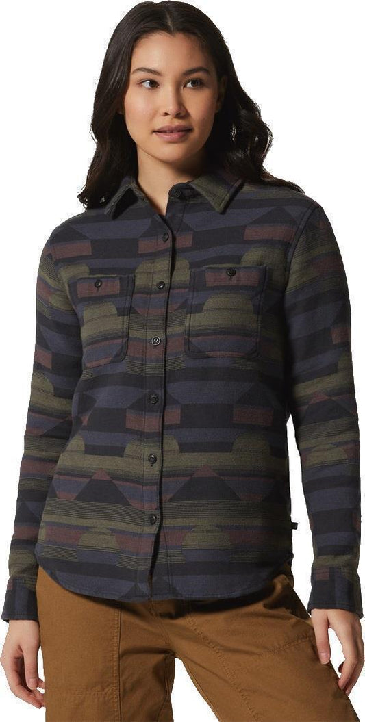 Granite Peak LS Flannel Shirt - Womens - Blue Slate 1