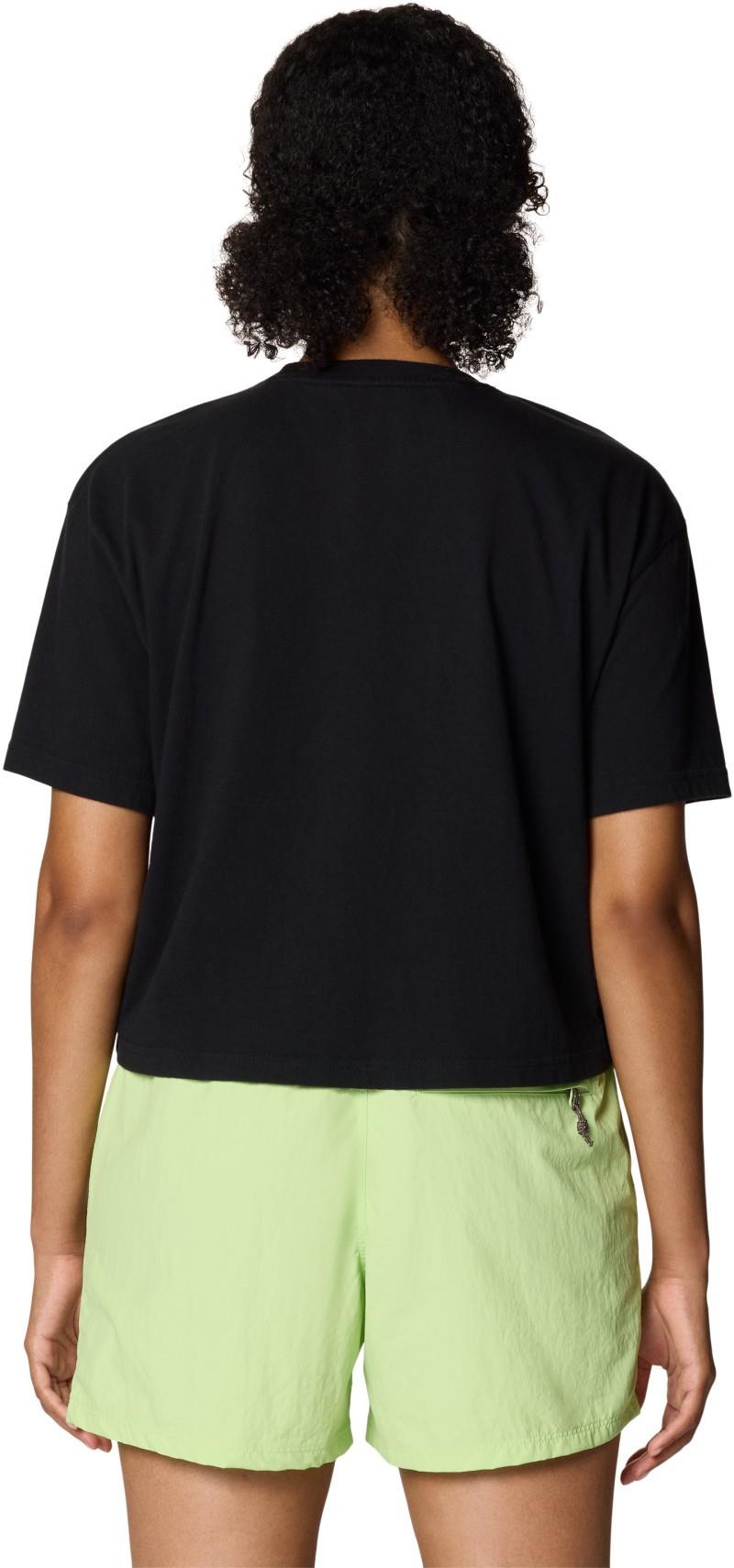 Graphic Boxy Crop SS - Womens - black 1