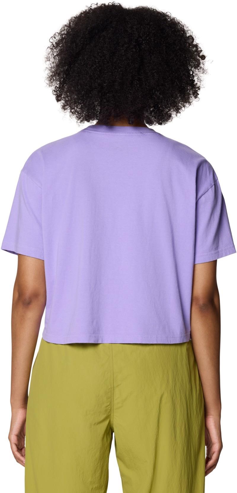 Graphic Boxy Crop SS - Womens - harbor violet 1