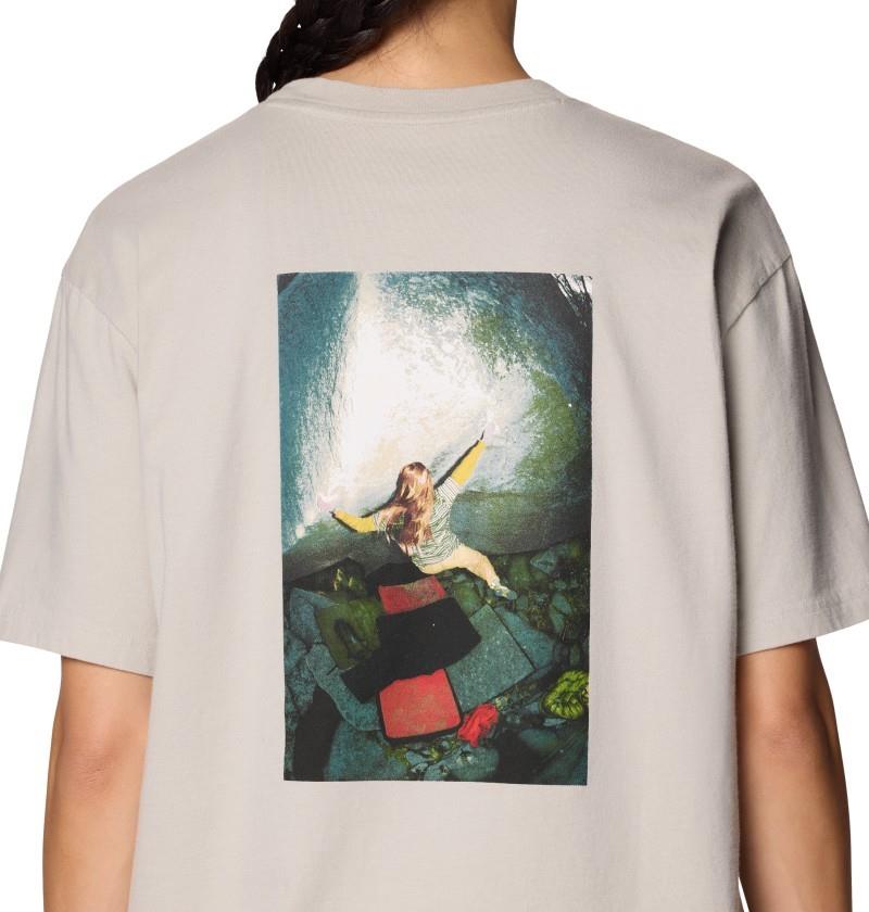 Graphic Boxy SS - Womens - oyster shell 1