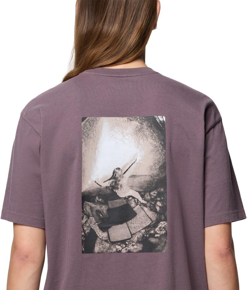 Graphic Boxy SS - Womens - purple sage 1