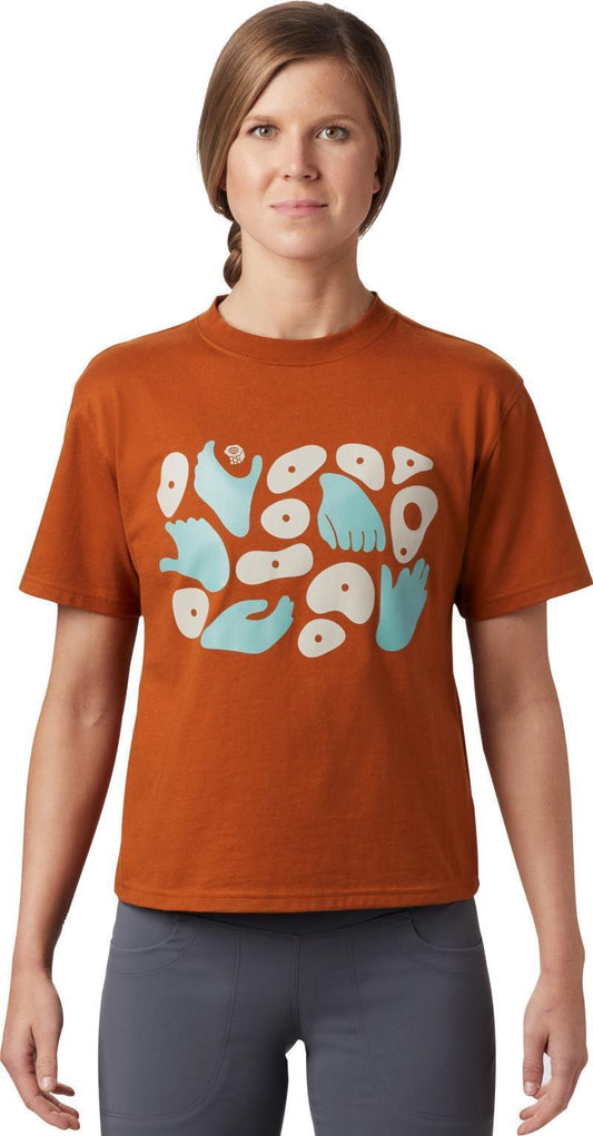 Hand/Hold SS T - Womens - Rust Earth 1