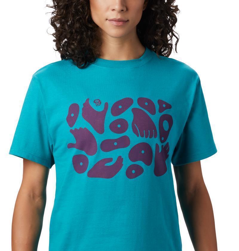 Hand/Hold SS T - Womens - Vivid Teal 3