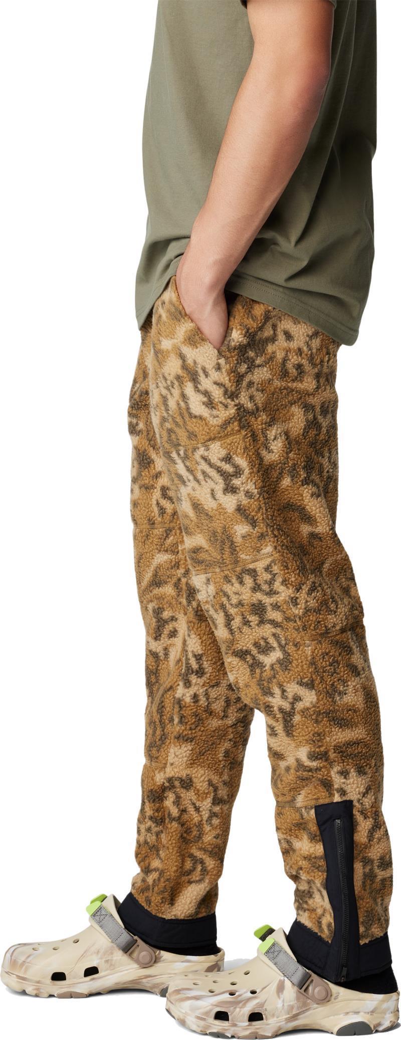 HiCamp Fleece Joggers - Mens - Corozo Nut Forests Floor Print 2