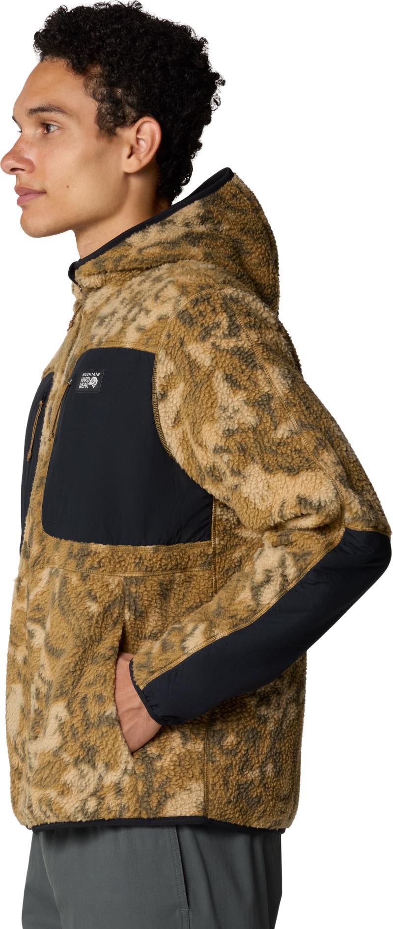 HiCamp Fleece Printed Hoody - Mens - corozo nut forests floor print 1