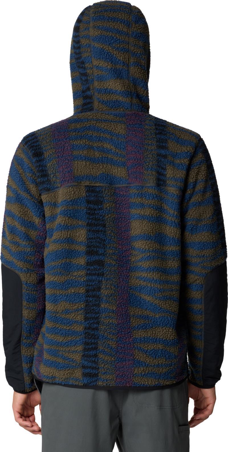 HiCamp Fleece Printed Hoody - Mens - ridgeline ridge stripe print 1