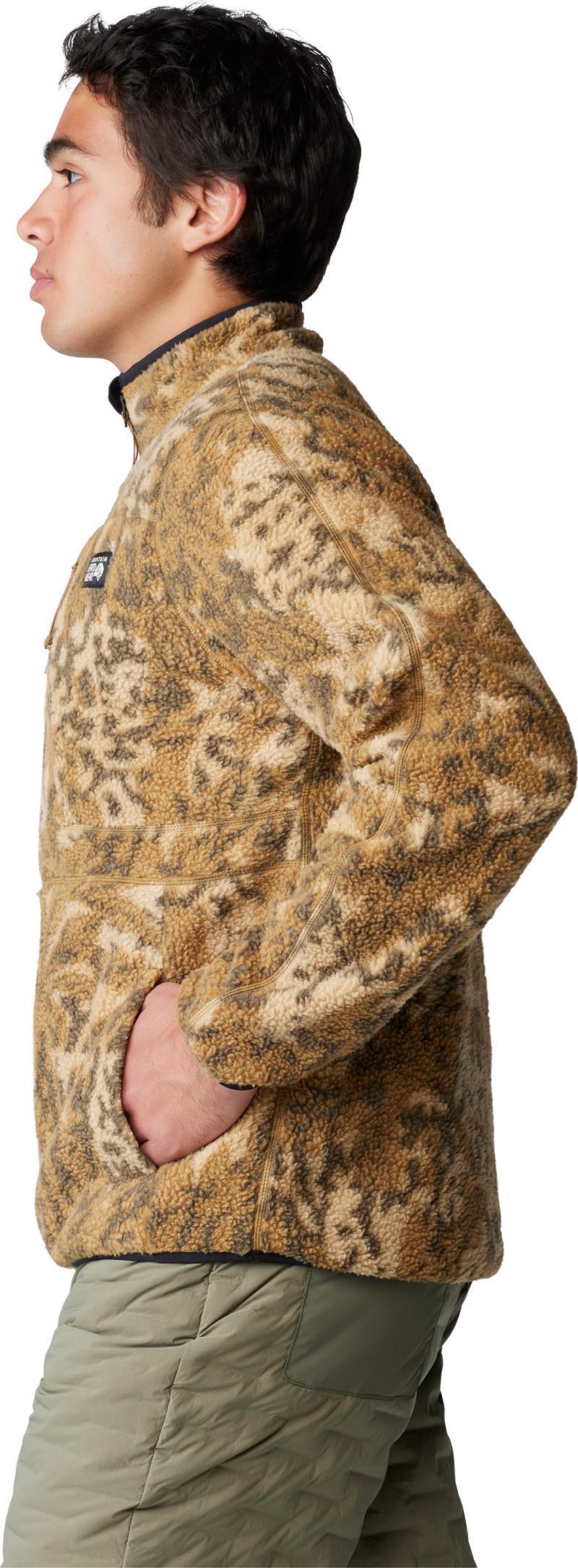 HiCamp Fleece Printed Pullover - Mens - Corozo Nut Forests Floor Print 4