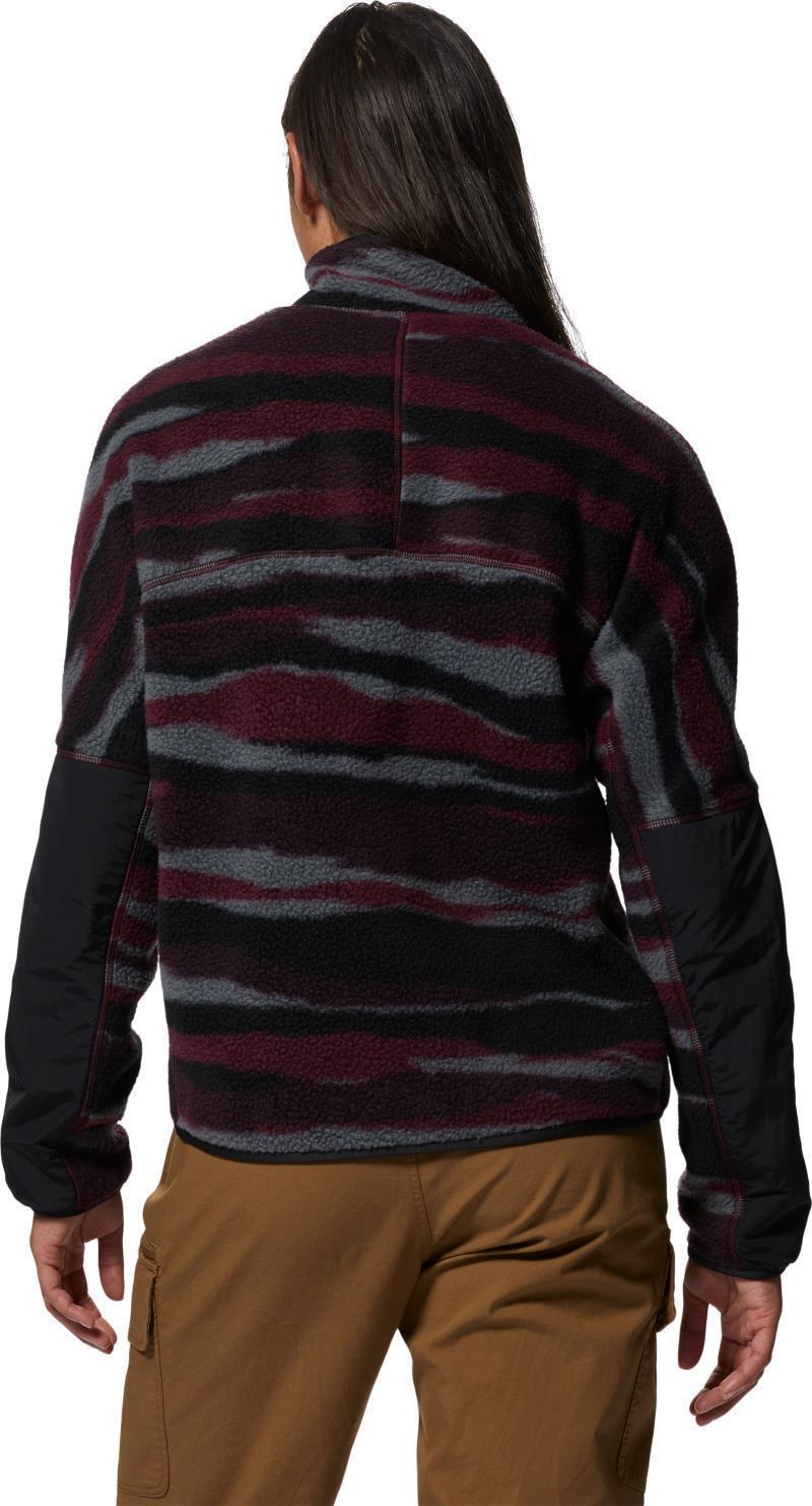 HiCamp Fleece Pullover - Womens - Cocoa Red Landscape Print 4
