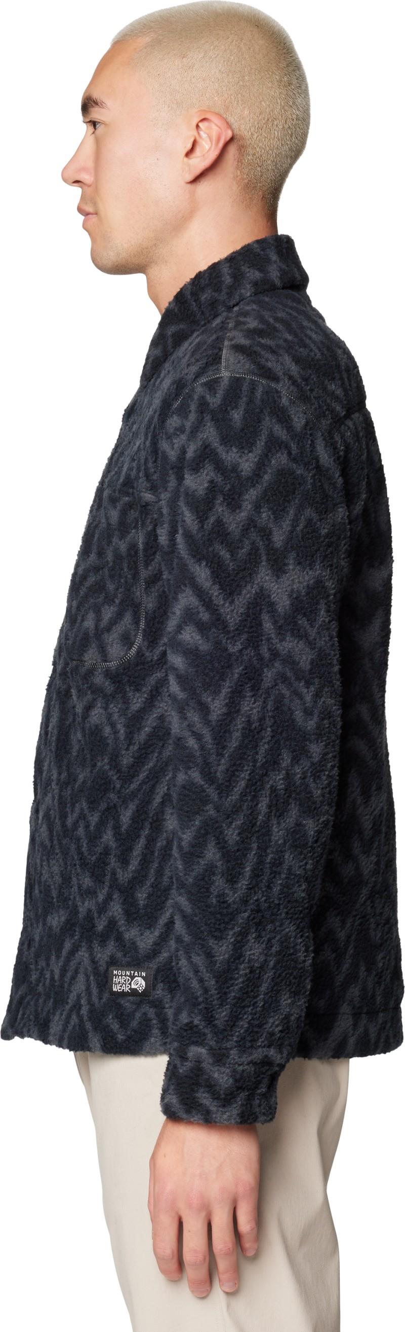 HiCamp Fleece Shacket - Mens - volcanic peaks xl print 1