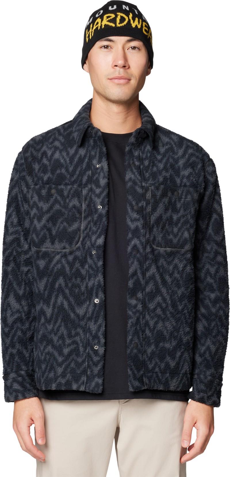 HiCamp Fleece Shacket - Mens - volcanic peaks xl print 1