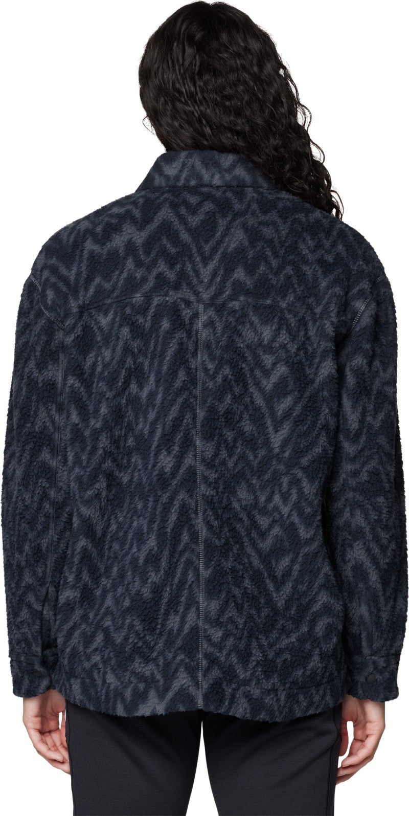 HiCamp Fleece Shacket - Womens - volcanic peaks xl print 1