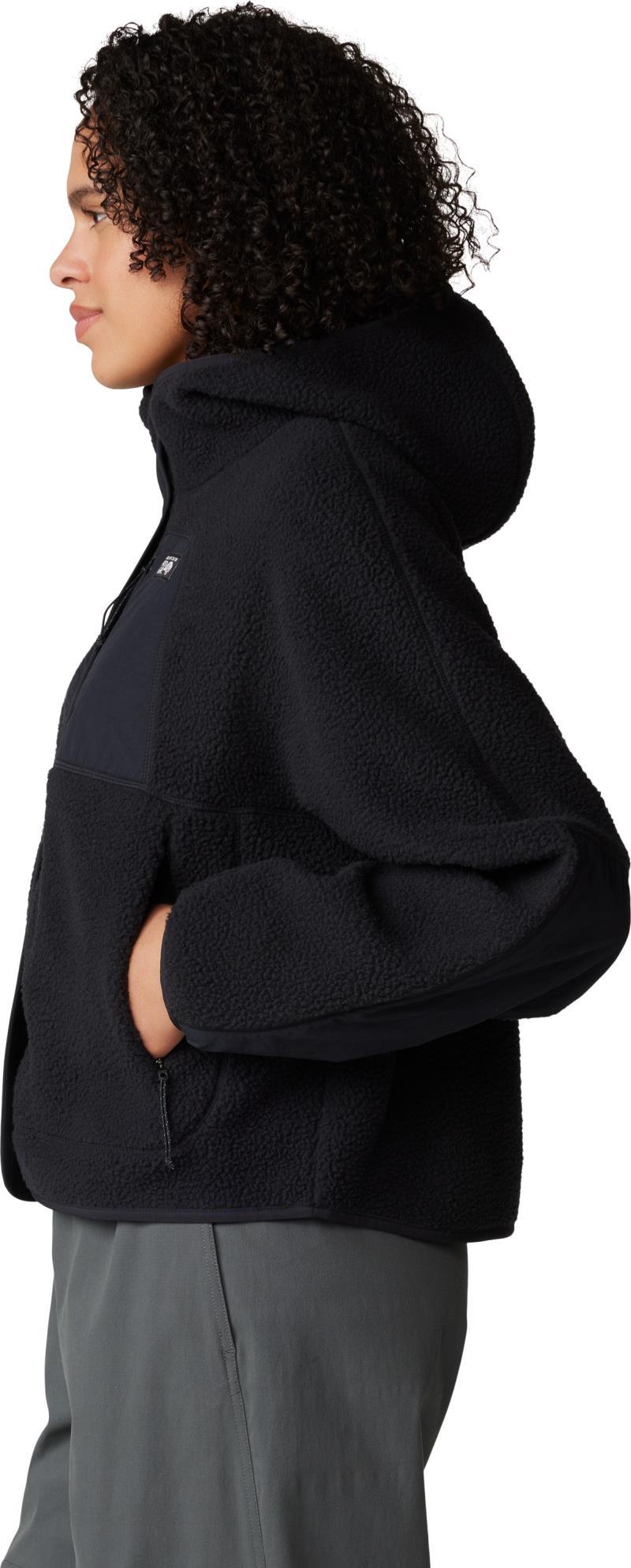 HiCamp Fleece Snap Front Jacket - Womens - black 1