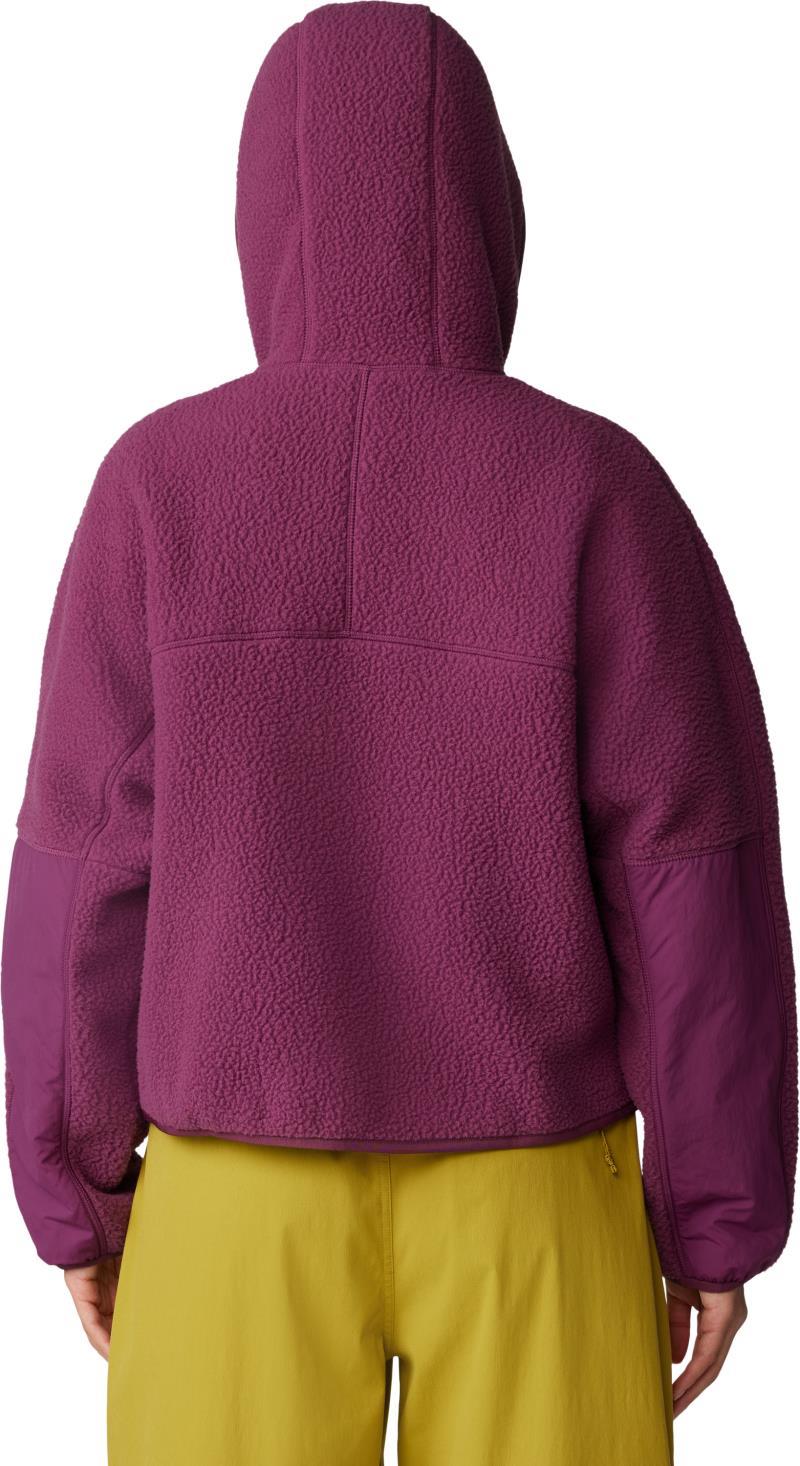 HiCamp Fleece Snap Front Jacket - Womens - sugar plum 1