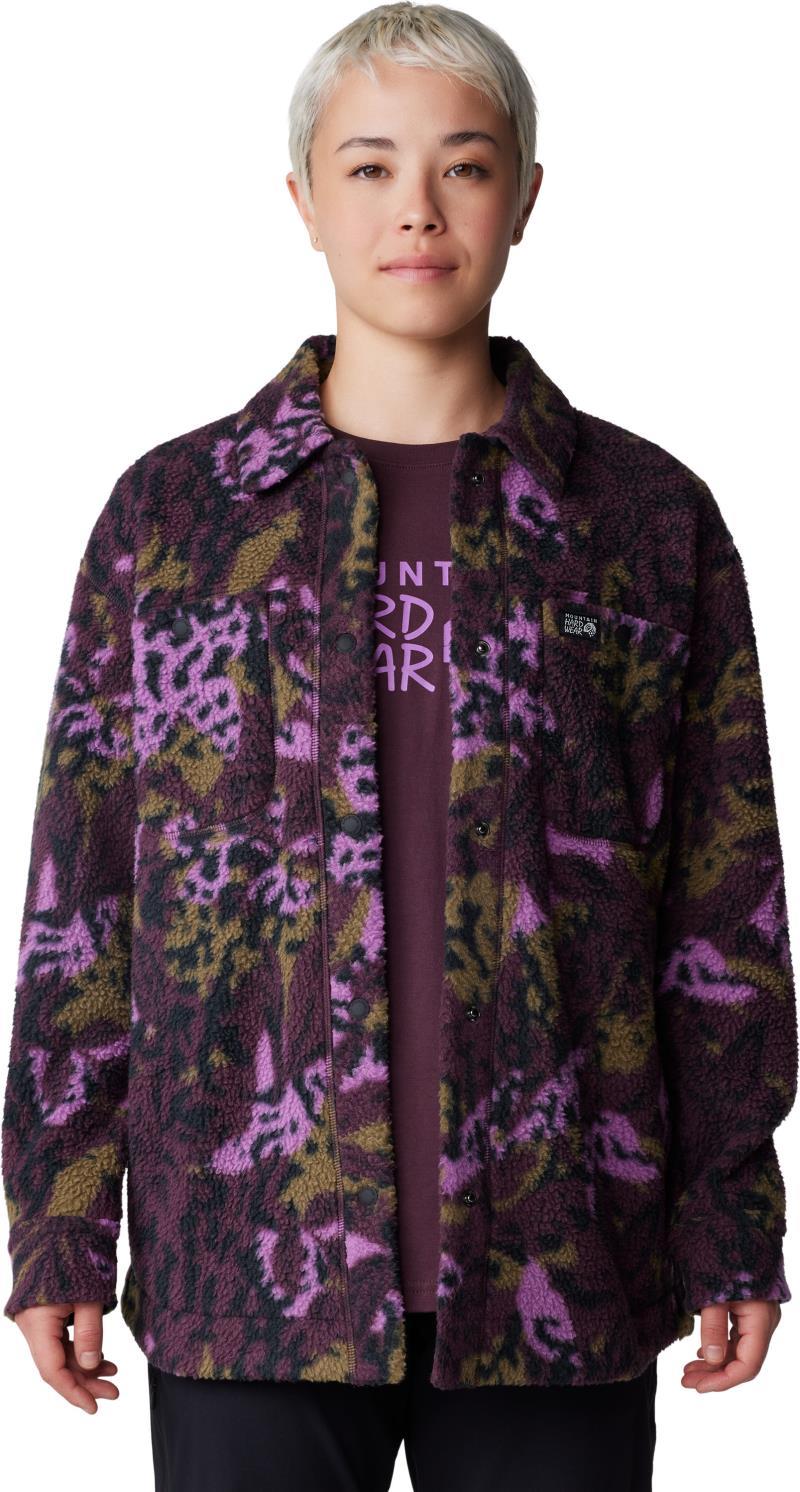 HiCamp Shacket - Womens - Blackberry Forests Floor Print 1