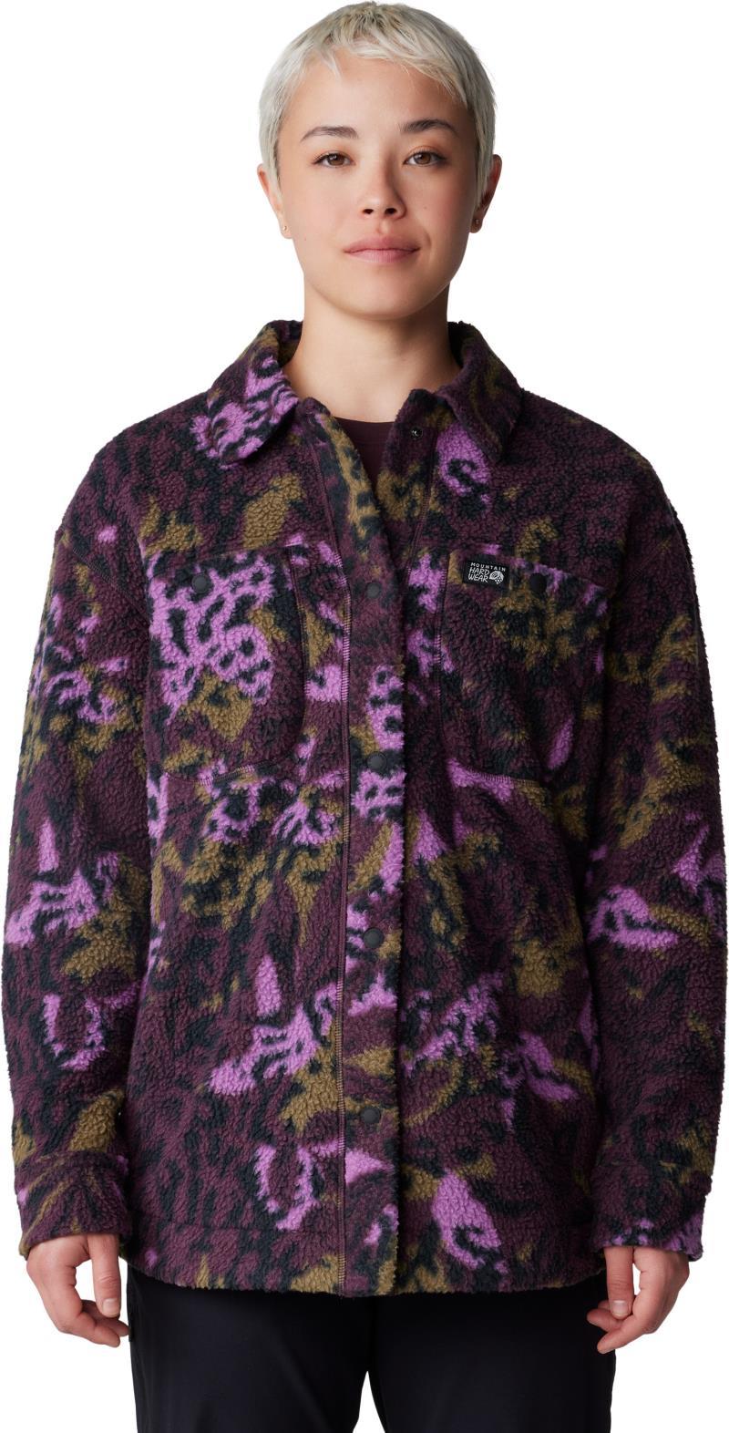 HiCamp Shacket - Womens - Blackberry Forests Floor Print 3