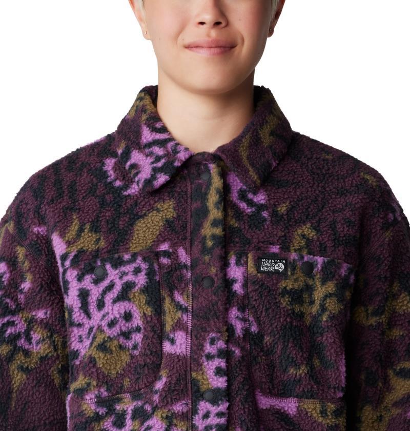 HiCamp Shacket - Womens - Blackberry Forests Floor Print 4