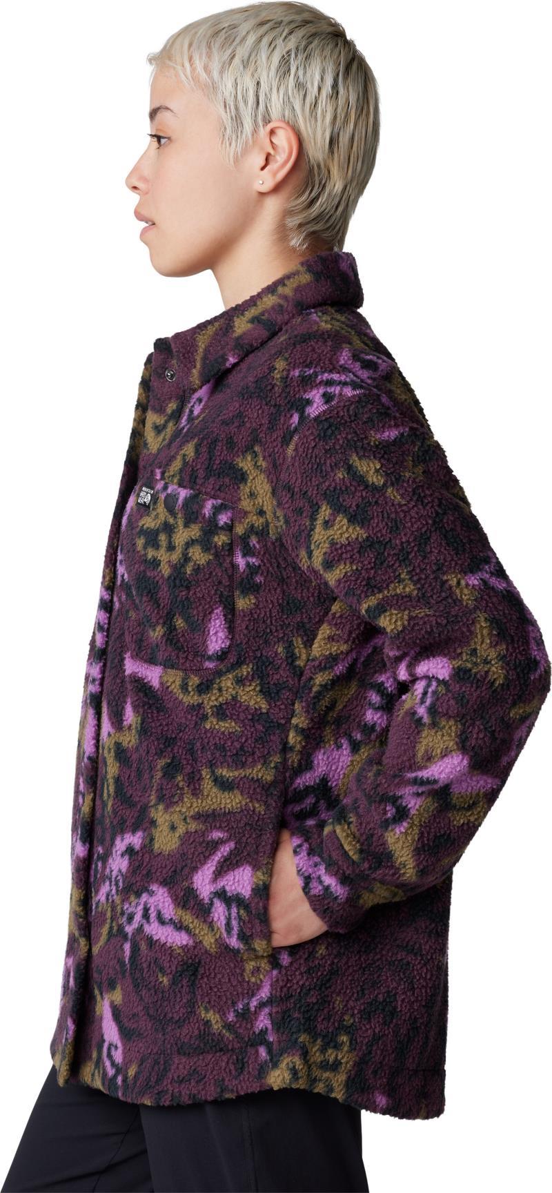 HiCamp Shacket - Womens - Blackberry Forests Floor Print 5