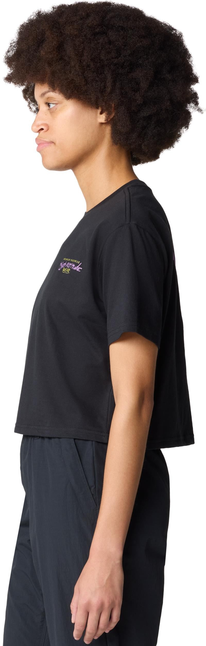 High Altitude Boxy Crop SS - Womens - black 1