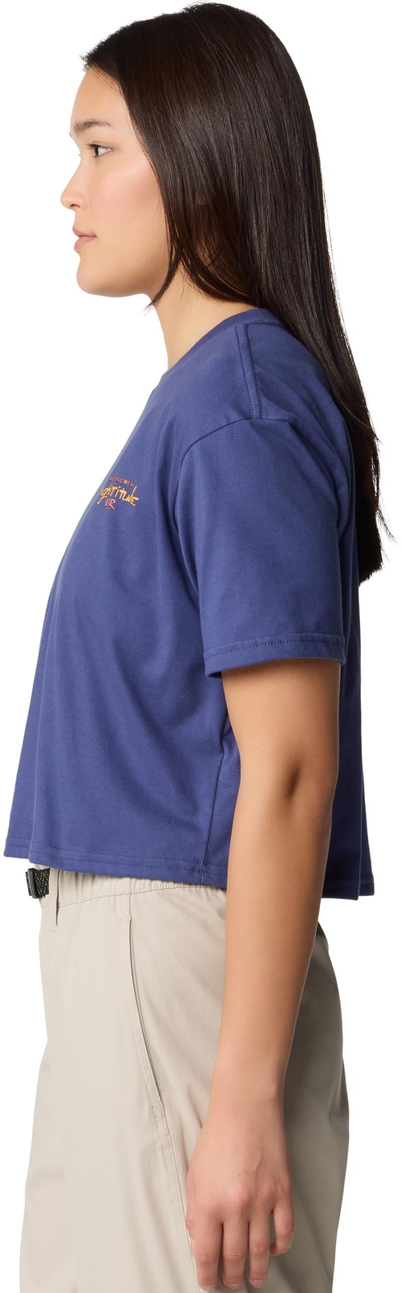 High Altitude Boxy Crop SS - Womens - lapis dusk 1