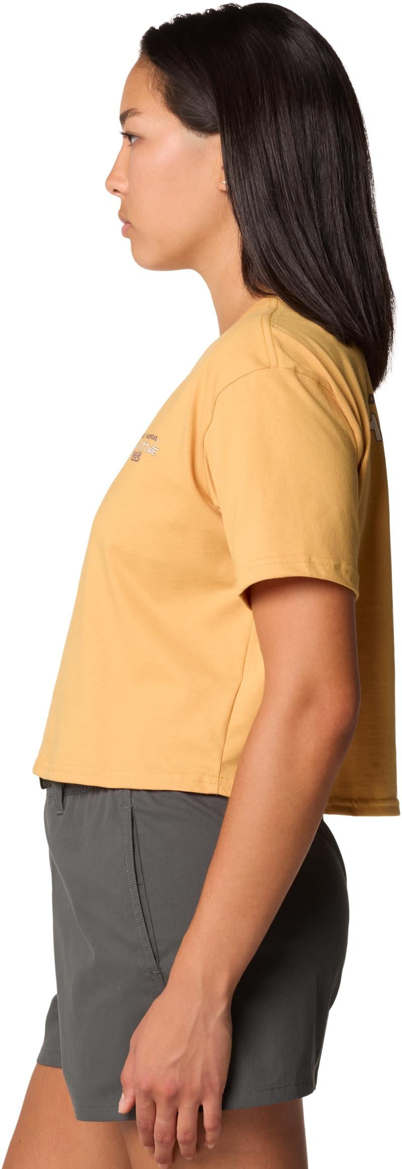 High Altitude Boxy Crop SS - Womens - sundown gold 1