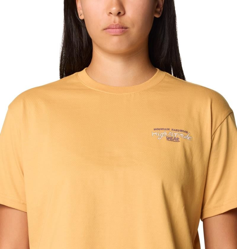 High Altitude Boxy Crop SS - Womens - sundown gold 1